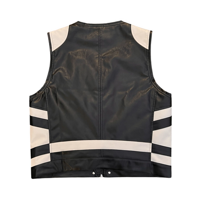 B+W LEATHER VEST